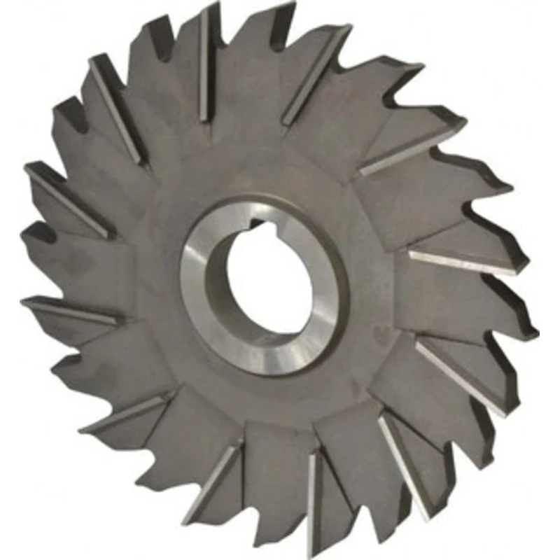 Made in USA 6 Diam x 1/2 Face Width Staggered Tooth Side Milling Cutter 1-1/4 Arbor Hole, High Speed Steel, Uncoated,...